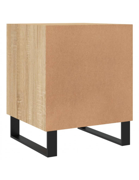 Comodini 2 pz Rovere Sonoma 40x40x50 cm in Legno Multistrato