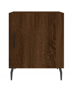 Comodini 2 pz Rovere Marrone 40x40x50 cm in Legno Multistrato 2