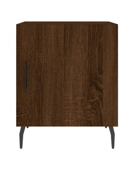 Comodini 2 pz Rovere Marrone 40x40x50 cm in Legno Multistrato