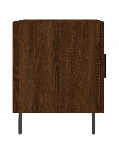 Comodini 2 pz Rovere Marrone 40x40x50 cm in Legno Multistrato