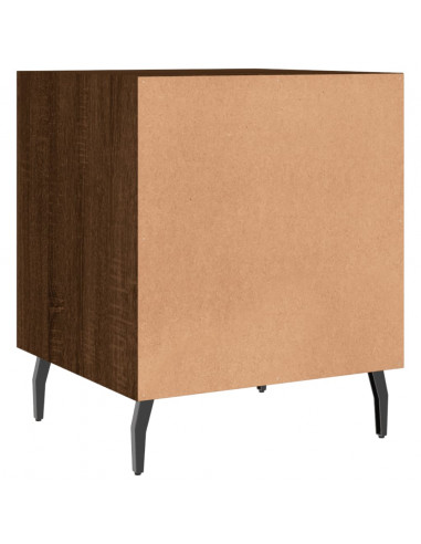 Comodini 2 pz Rovere Marrone 40x40x50 cm in Legno Multistrato