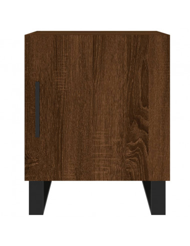 Comodini 2 pz Rovere Marrone 40x40x50 cm in Legno Multistrato