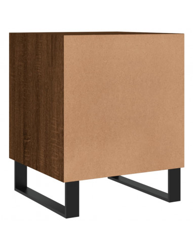 Comodini 2 pz Rovere Marrone 40x40x50 cm in Legno Multistrato