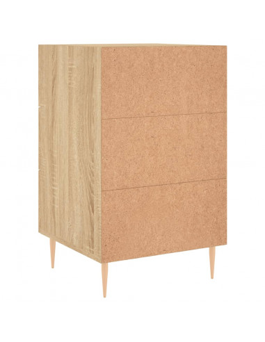 Comodino Rovere Sonoma 40x40x66 cm in Legno Multistrato
