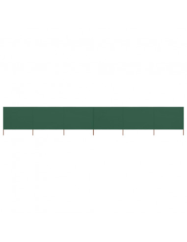 Paravento a 6 Pannelli in Tessuto 800x160 cm Verde