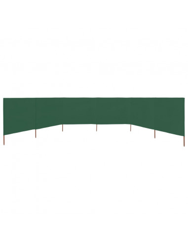 Paravento a 6 Pannelli in Tessuto 800x160 cm Verde