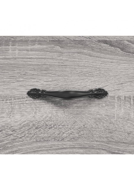 Comodino Grigio Sonoma 40x40x66 cm in Legno Multistrato