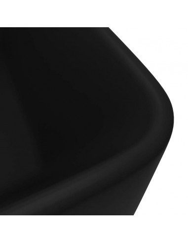 Lavandino Luxury Nero Opaco 41x30x12 cm in Ceramica