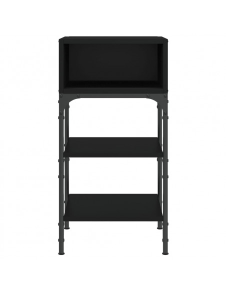 Comodini 2 pz Neri 35x34,5x70 cm in Legno Multistrato