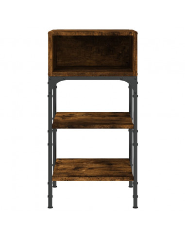 Comodini 2 pz Rovere Fumo 35x34,5x70 cm in Legno Multistrato