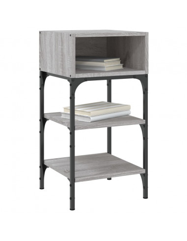 Comodini 2 pz Grigio Sonoma 35x34,5x70 cm in Legno Multistrato