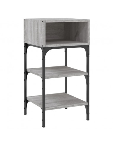 Comodini 2 pz Grigio Sonoma 35x34,5x70 cm in Legno Multistrato