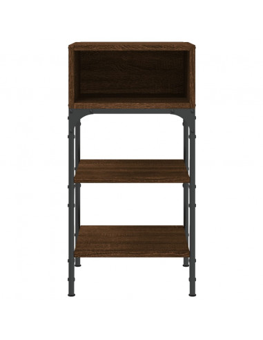 Comodini 2 pz Rovere Marrone 35x34,5x70 cm in Legno Multistrato