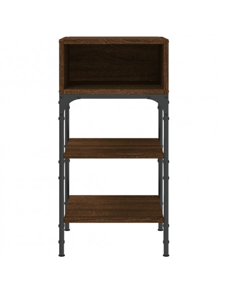 Comodini 2 pz Rovere Marrone 35x34,5x70 cm in Legno Multistrato