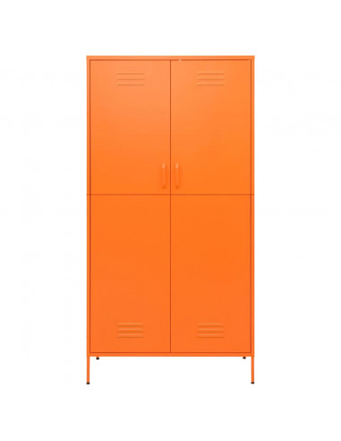Armadio Arancione 90x50x180 cm in Acciaio