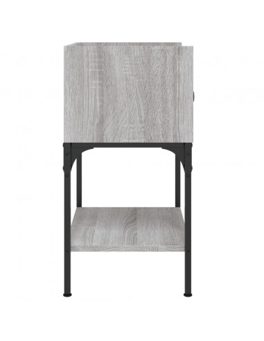 Comodini 2 pz Grigio Sonoma 40,5x31x60 cm in Legno Multistrato