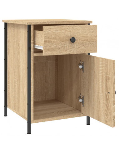 Comodini 2 pz Rovere Sonoma 40x42x60 cm in Legno Multistrato