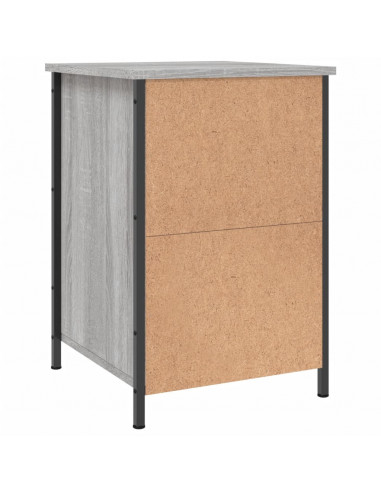 Comodini 2 pz Grigio Sonoma 40x42x60 cm in Legno Multistrato