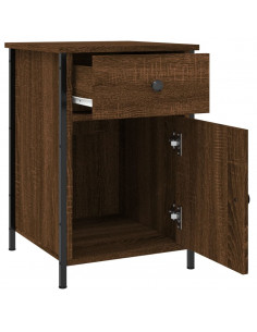 Comodini Rovere Marrone 2 pz 40x42x60 cm Legno Multistrato 2