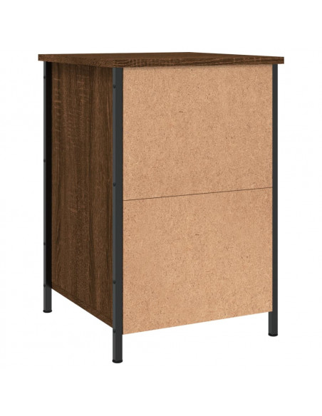 Comodini Rovere Marrone 2 pz 40x42x60 cm Legno Multistrato