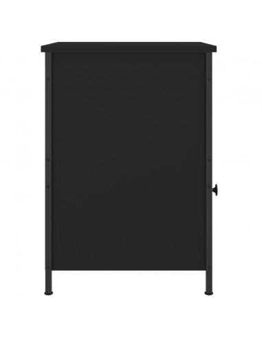Comodini 2 pz Neri 40x42x60 cm in Legno Multistrato