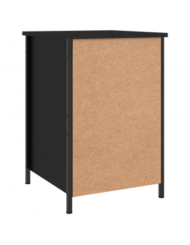 Comodini 2 pz Neri 40x42x60 cm in Legno Multistrato