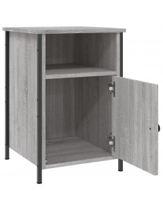 Comodini 2 pz Grigio Sonoma 40x42x60 cm in Legno Multistrato 2