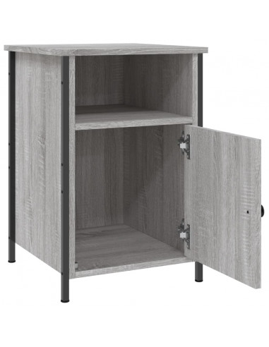 Comodini 2 pz Grigio Sonoma 40x42x60 cm in Legno Multistrato