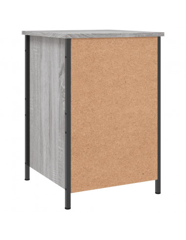 Comodini 2 pz Grigio Sonoma 40x42x60 cm in Legno Multistrato