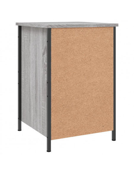 Comodini 2 pz Grigio Sonoma 40x42x60 cm in Legno Multistrato
