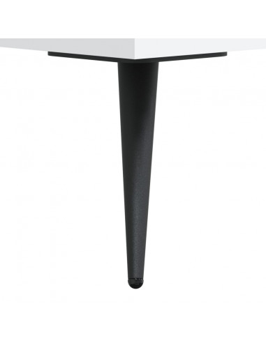 Comodino Bianco 40x40x66 cm in Legno Multistrato