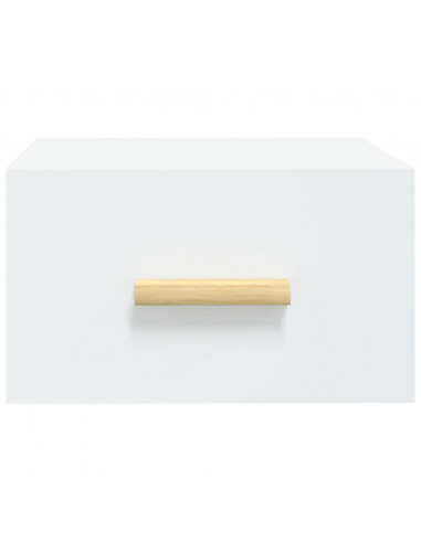 Comodini a Muro 2 pz Bianchi 35x35x20 cm