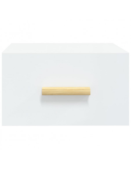 Comodini a Muro 2 pz Bianchi 35x35x20 cm