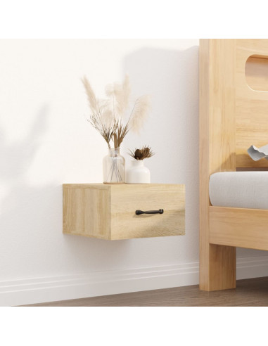 Comodini a Muro 2 pz Rovere Sonoma 35x35x20 cm