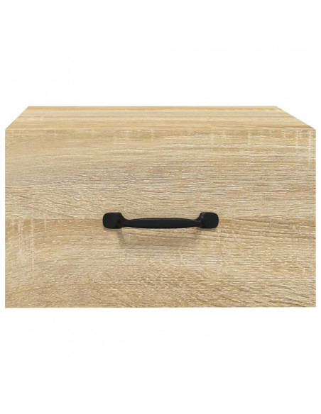 Comodini a Muro 2 pz Rovere Sonoma 35x35x20 cm