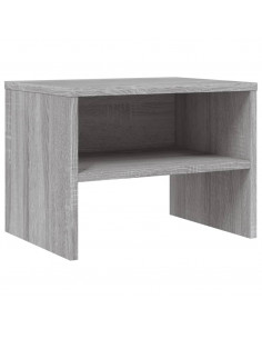 Comodino Grigio Sonoma 40x30x30 cm in Legno Multistrato 2