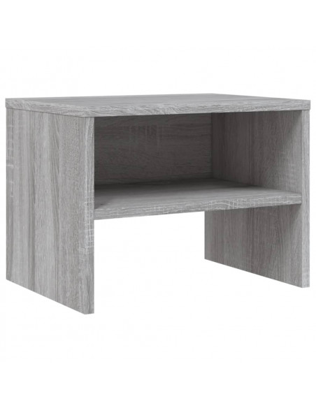 Comodini Grigio Sonoma 2 pz 40x30x30 cm in Legno Multistrato