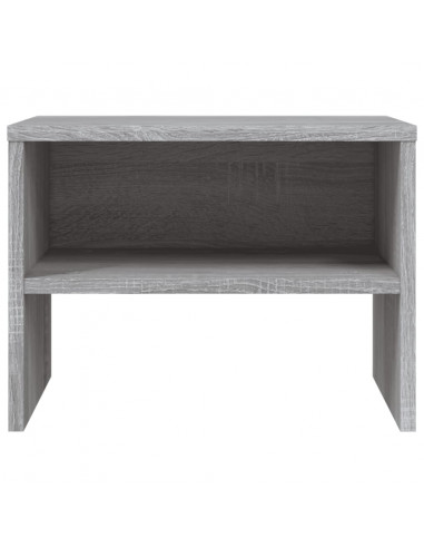 Comodini Grigio Sonoma 2 pz 40x30x30 cm in Legno Multistrato