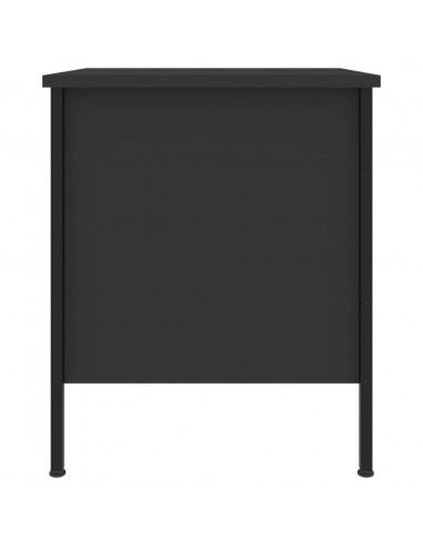 Comodini 2 pz Neri 40x42x50 cm in Legno Multistrato