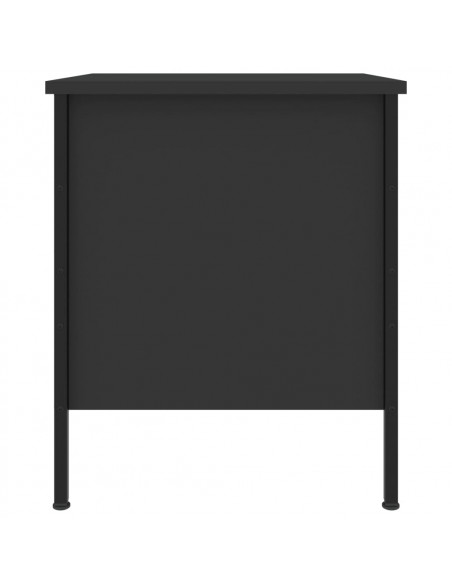 Comodini 2 pz Neri 40x42x50 cm in Legno Multistrato