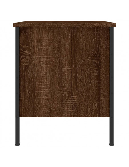 Comodini 2 pz Rovere Marrone 40x42x50 cm in Legno Multistrato