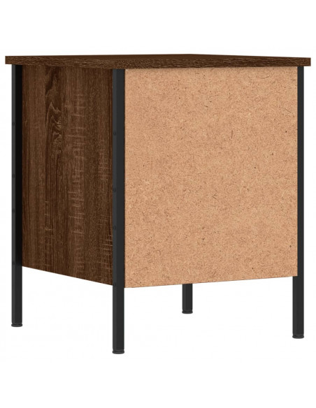 Comodini 2 pz Rovere Marrone 40x42x50 cm in Legno Multistrato