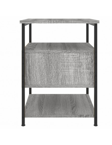 Comodini 2 pz Grigio Sonoma 40x42x56 cm in Legno Multistrato