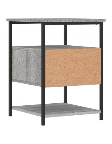 Comodini 2 pz Grigio Sonoma 40x42x56 cm in Legno Multistrato
