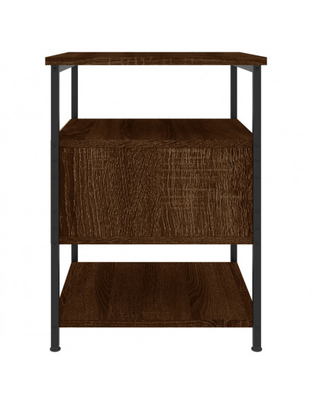 Comodini 2 pz Rovere Marrone 40x42x56 cm in Legno Multistrato