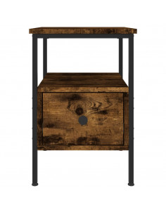 Comodini 2 pz Rovere Fumo 34x36x50 cm in Legno Multistrato 2