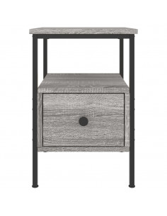Comodini 2pz Grigio Sonoma 34x36x50 cm in Legno Multistrato 2