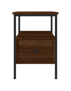 Comodini 2pz Rovere Marrone 34x36x50 cm in Legno Multistrato 2