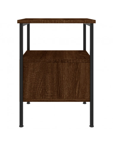 Comodini 2pz Rovere Marrone 34x36x50 cm in Legno Multistrato