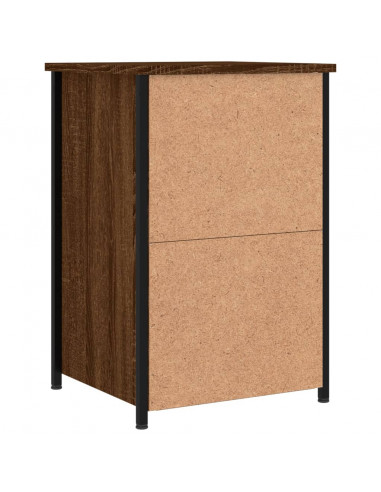 Comodini 2 pz Rovere Marrone 40x36x60 cm in Legno Multistrato